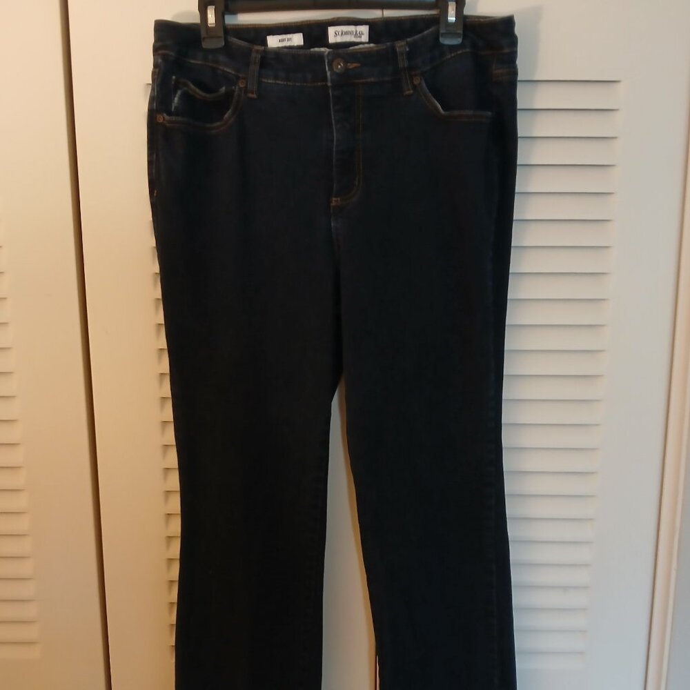 Ladies St. John's Bay Bootcut Dark Wash Jeans